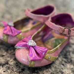 Disney Princess Glitter Mary Jane Dress Shoes – Pink Gold – Toddler 8